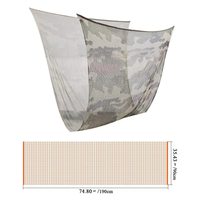 Écharpe tactique longue en maille jacquard imprimée camouflage multi-cam pour la chasse automne-hiver