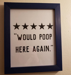 Panneau en bois amusant « 5 étoiles, je ferais la same chose ici » Décoration d'intérieur / Décoration de salle de bain amusante Cadeau pour <span class=keywords><strong>maman</strong></span> pour elle - Product Image 6