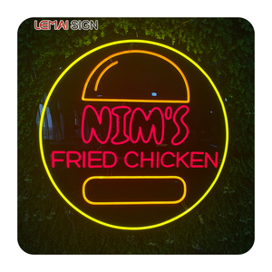 Luz de neón led flexible para restaurante, señ<span class=keywords><strong>al</strong></span> de neón con logotipo de tienda creativa, pizza, perro caliente, hamburguesa - Product Image 1