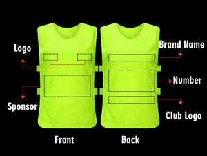 Individuell Bedruckte Kinder-Fußball-Trainingswesten Fußball-Netzweste Herren Netzweste Kinder-Fußballbekleidung Trainingswesten Basketball-Trainingswesten aus Netzstoff - Product Image 3