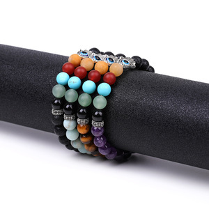 Pulsera de Piedras Naturales Coloridas con Cuentas, Creativa y Aromática, con Piedra Hamsa y Ojo Turco, para Mi <span class=keywords><strong>Hija</strong></span> - Product Image 2