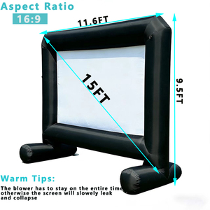 จอโปรเจคเตอร์เป่าลมสำหรับฉายหน้า-หลังกลางแจ้ง EU 15 ฟุต พร้อมเก้าอี้ - Product Image 4