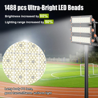 Projecteur LED à haut lumen 300w 600w 900w 1200w, étanche IP66, en aluminium, pour extérieur, rue et jardin, avec 3 ans de garantie