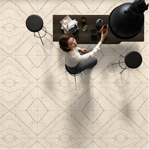 Vistaar White Marble Ceramic Porcelain Tiles 24x48 Inch Luxury Bathroom Floor Wall Collection - Product Image 4