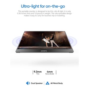 LCD Loại C mini đa nhiều portatil màn hình mở rộng mở rộng cho máy tính xách tay với đứng di động hiển thị màn hình di động - Product Image 5
