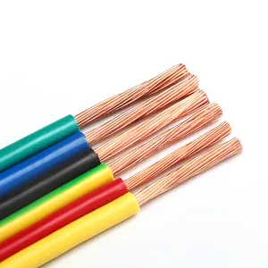 Electric Wire Copper Core Cable Wires Coated with Colorful PVC AWG Electric Wire Roll