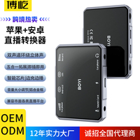 Fuallwin pour Apple Android 2-en-1 Convertisseur de Streaming en Direct Stéréo 3D Boîtier Adaptateur de Diffusion en Direct Type-C
