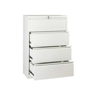 Archivador Lateral de Oficina Resistente con 4 Cajones, Archivador Metálico de Acero para Almacenamiento, Archivador Ancho para Archivos de Tamaño Carta/Legal/F4/A4 - Product Image 1