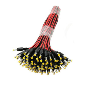 สายไฟกระแสตรง<span class=keywords><strong>12V</strong></span> 2A อะแดปเตอร์รักษาความปลอดภัยพร้อมแถบไฟ <span class=keywords><strong>LED</strong></span> PVC ขนาด5.5*2.1มม. แจ็คตัวผู้ไปยังขั้วต่อ IEC ตัวเมีย - Product Image 2