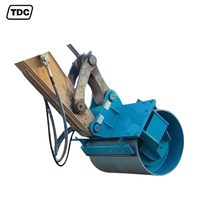 Kit de fixation d'excavatrice avancé TDC compacteur de plaque hydraulique + rouleau slap 400KG-500KG Solution de compactage du sol et des routes