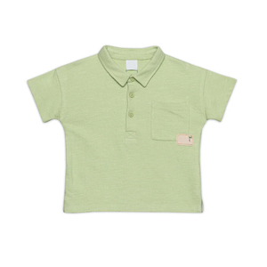 Polo de Algodón Transpirable para Niños con Bolsillo, Mangas Cortas, Tela Ligera, Esencial para el Verano, para la Playa, el Parque o la Diversión en el Patio Trasero - Product Image 1