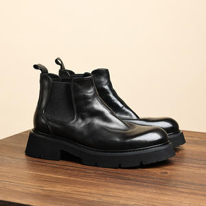 Chaussures habillées classiques en cuir véritable pour hommes, style européen, à enfiler, pour l'automne, idéales pour le travail et les mariages, tendance - Product Image 2