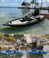 Spatium China Fabricant de planches de pêche gonflables pliables, bateau à pédales gonflable portable, kayak de pêche individuel, bateau de pêche