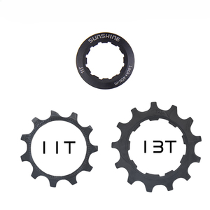 Piezas de reparación de piñón de volante de <span class=keywords><strong>bicicleta</strong></span> negro, Cassette de <span class=keywords><strong>bicicleta</strong></span> de 8-11 velocidades 11T 12T 13T, cubierta de bloqueo de volante de <span class=keywords><strong>bicicleta</strong></span> - Product Image 1