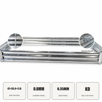 Jardinière surélevée galvanisée 8x4x2 pieds, bac à plantes extérieur, jardinière en métal pour légumes, fleurs et herbes