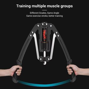 Extenseur de poitrine réglable, entraîneur musculaire, équipement de fitness, 22-440 lbs, renforcement des mains, Power Twister hydraulique, exercice pour les bras - Product Image 3