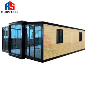 RUIISTEEL a doppio piano tetto piano espandibile casa contenitore casa espandibile casa prefabbricata piccola Villa - Product Image 3