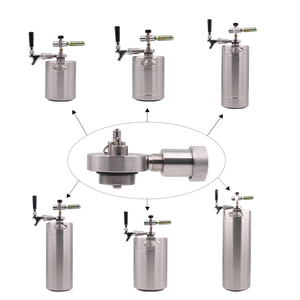 Biểu Tượng Tùy Chỉnh Bia Mini Keg Hệ Thống 5L Thép Không Gỉ Bia Growler Xách Tay Mini Keg Dispenser Kegerator Kit - Product Image 6