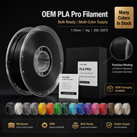 Filament PLA Pro OEM 1,75 mm, bobine de 1 kg avec couleur et étiquette personnalisées pour les distributeurs de consommables d'imprimantes 3D en gros