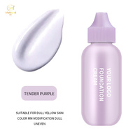 Échantillon gratuit de fond de teint végétalien à couverture complète maquillage de marque privée fond de teint mat imperméable pour le maquillage