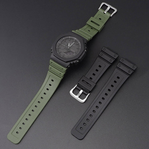 Bracelet de montre en TPU personnalisé pour hommes et femmes, 16 mm, à libération rapide, pour <span class=keywords><strong>Casio</strong></span> <span class=keywords><strong>GA</strong></span>-<span class=keywords><strong>2100</strong></span>/2110 - Product Image 5