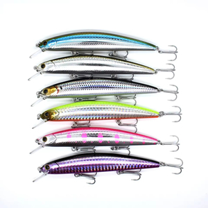 Cứng Minnow Câu Cá <span class=keywords><strong>Lure</strong></span> Mồi Wobblers ABS Nhựa Stickbait Nhân Tạo Mồi <span class=keywords><strong>VMC</strong></span> Móc - Product Image 3