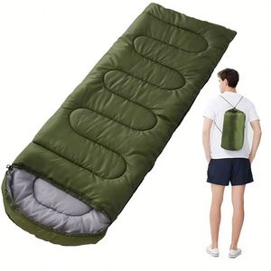 Saco de Dormir Portátil Ultra Ligero con Forma Humana para Adultos, para Acampar al Aire Libre y Viajar - Product Image 1