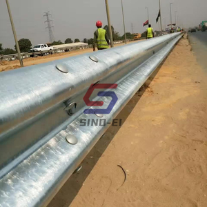 AASHTO M180 Q235B Q345B S355jr Q355B A36 4130mm 4320mm acciaio autostrada Guardrail polvere zincato barriera stradale Made in China - Product Image 3