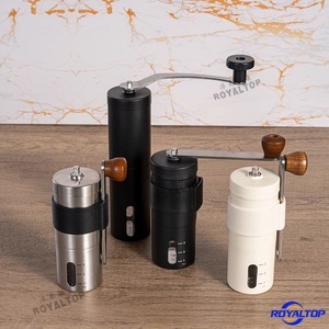 ชุดเครื่อง<span class=keywords><strong>บด</strong></span><span class=keywords><strong>กาแฟ</strong></span><span class=keywords><strong>แบบ</strong></span>มือหมุน สแตนเลสสีดำขาว พรีเมียม สำหรับ<span class=keywords><strong>บด</strong></span><span class=keywords><strong>กาแฟ</strong></span><span class=keywords><strong>แบบ</strong></span> Single Dose พร้อมใบมีดเซรามิก สำหรับเครื่องชงกาแฟเอสเพรสโซและมอคค่า - Product Image 3