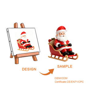 Service de personnalisation de figurines, poupées et jouets en PVC de style nouveau, personnalisés, représentant Père Noël et bonhomme de neige de Noël, ainsi que leurs dérivés. - Product Image 1
