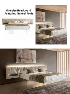 <span class=keywords><strong>Letto</strong></span> sospeso galleggiante Queen Frame con luci <span class=keywords><strong>a</strong></span> Led e <span class=keywords><strong>testiera</strong></span> <span class=keywords><strong>a</strong></span> parete - Product Image 6