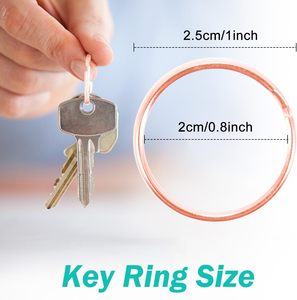 PCS Premium Swivel <b>Snap</b> <b>Hooks</b> With Key Rings Metal Lanyard Keychain <b>Hooks</b> Lobster Clasps For Key Jewelry DIY Crafts Rose Gold In - Product Image 5