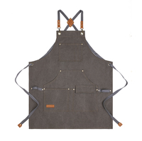 Tablier de travail robuste en toile polyester-coton, sans manches, avec taille réglable, logo personnalisable, poches à outils, prêt pour le barbecue, machine