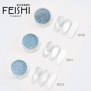 光沢のあるシルバーホワイトキャットアイ磁気ネイルポリッシュ,コーティングしやすいピグメントジェルターングレー強化ネイルビューティ - Product Image 1