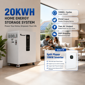 ระบบจัดส่งแบบ DDP-AC120/240V 51.2V 400Ah 20KWH LiFePO4 แบตเตอรี่สำรองพลังงานแสงอาทิตย์แบบเคลื่อนที่ 10KW พร้อมระบบแยกเฟสในตัว รองรับการสื่อสารผ่าน CAN 51.2v 40 - Product Image 1