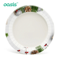 Assiettes en papier kraft jetables Oasis Wholesale, non enduites, multicolores, 6/7/8/9/10 pouces, compostables, pour pizza, sandwich, pain