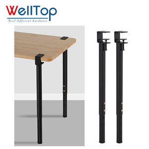 New arrivals đồ nội thất phụ kiện phần cứng kim loại kẹp bảng chân f-hình dạng có thể điều chỉnh Telescopic DIY ăn cà phê bàn chân - Product Image 1