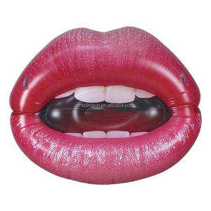 Tùy chỉnh nhà máy PVC <span class=keywords><strong>Inflatable</strong></span> Rose Gold nước Lounger lớn màu đỏ môi nổi hàng cho nhà trường cho mùa hè hồ bơi lướt sóng người lớn - Product Image 1