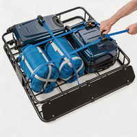 Plateau de toit pour bagages 43 pouces 150 LBS en acier robuste antirouille pour véhicules tout-terrain Jeep Wrangler 4Runner 4x4 SUV Camion