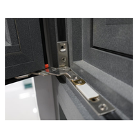 Fenêtre à battant en aluminium, alliage d'aluminium 6060, verre Low-E, moderne, extérieure, salle de bain, villa de luxe, drainage dissimulé, norme CE