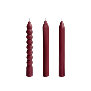 Bougie parfumée élégante rouge en spirale, bougies décoratives en forme de bâton pour la décoration de fête et de maison - Product Image 5
