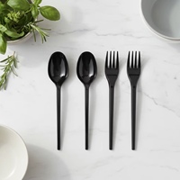 Ensemble de couverts jetables en plastique PS robuste de 2,2 g, comprenant cuillère, fourchette et couteau