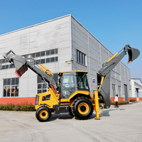 Grosir pabrik penggiling tunggul Mini muatan roda depan Cargador 4in1 ember selip Steer Track Loader dengan gigi