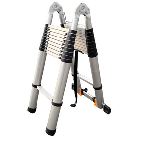 Échelle <span class=keywords><strong>télescopique</strong></span> <span class=keywords><strong>en</strong></span> <span class=keywords><strong>aluminium</strong></span> de 2,5 m au design moderne, structure combinée économique avec prix de l'échelle articulée - Product Image 4
