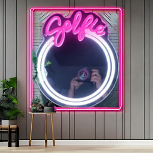 1pc Lumière LED néon murale à intensité variable avec cadre en plastique pour miroir, décoration de mariage, selfie, maquillage, chambre, fête 60 80 5V - Product Image 4