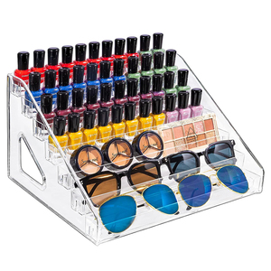 Étagère de rangement pour lunettes de soleil à 2-7 niveaux, support pour lunettes, présentoir en acrylique pour vernis à ongles, huiles essentielles, lunettes - Product Image 2