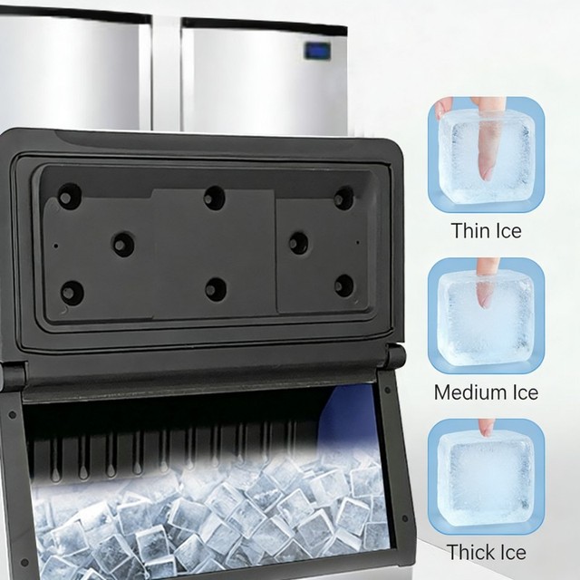 High Quality Ice Machine with Stainless Steel Body and Industrial Ice Cream Machine for Bars and Cafes.