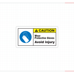 Protective Gloves Required Safety <b>Sticker</b> for Workplace Injury Prevention Material Handling and Maintenance Tasks - Product Image 1