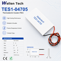 Pompes à chaleur TEC TES1-04705 15x23x3.0 mm 16.5 W pour le contrôle thermique des détecteurs de rayons X