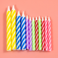 Bestseller 288 Stück Geburtstagskerzen Mehrfarbig 4 Farben Raucharm Ohne Tropfen Dekorative Kerzen Geburtstagsgeschenk für Partys